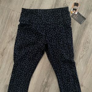 Cheetah print workout pants